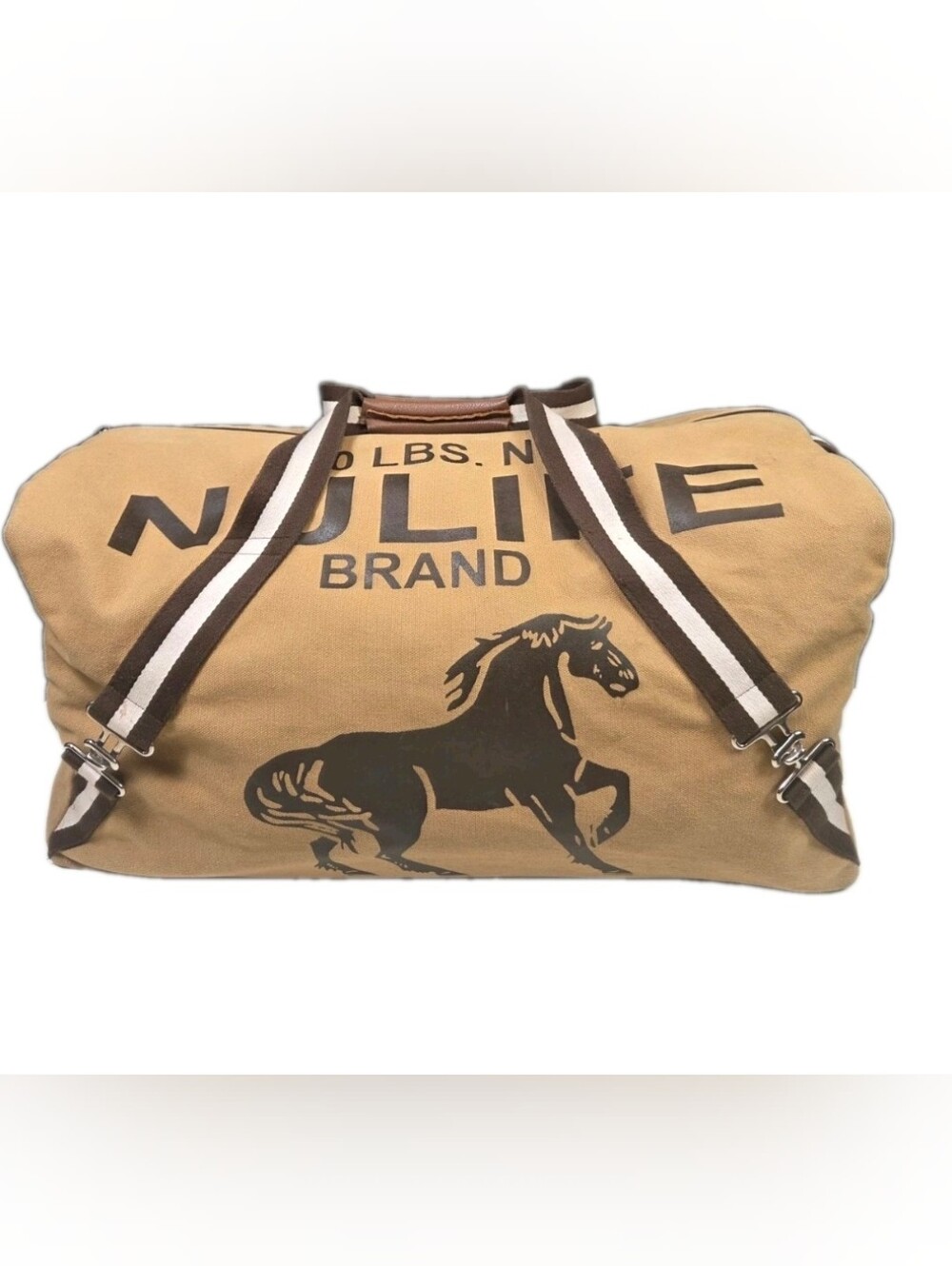 Rebecca Ray American Couture Canvas Duffel Bag Equestrian Horse Travel Tote